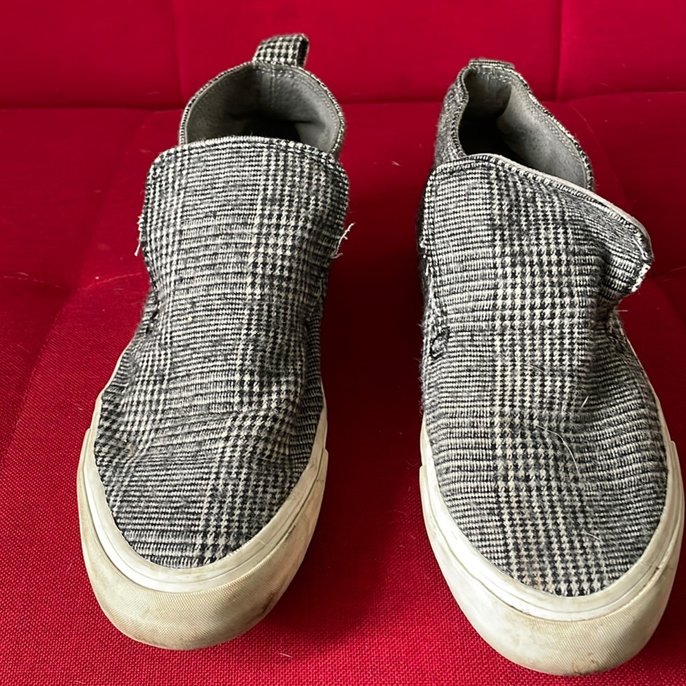 Seavees black and white checkered ankle sneaker